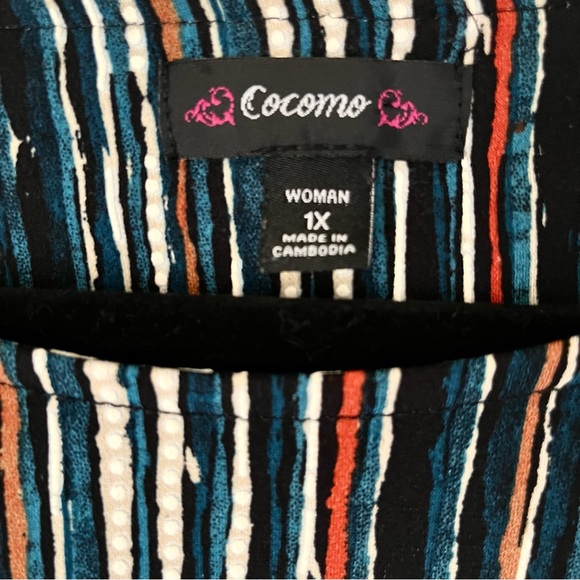 Bundle (2) Cotton Lani Cocomo Tunic Tops Tees Drapey Comfy Soft Office Casual 1X - Picture 12 of 16